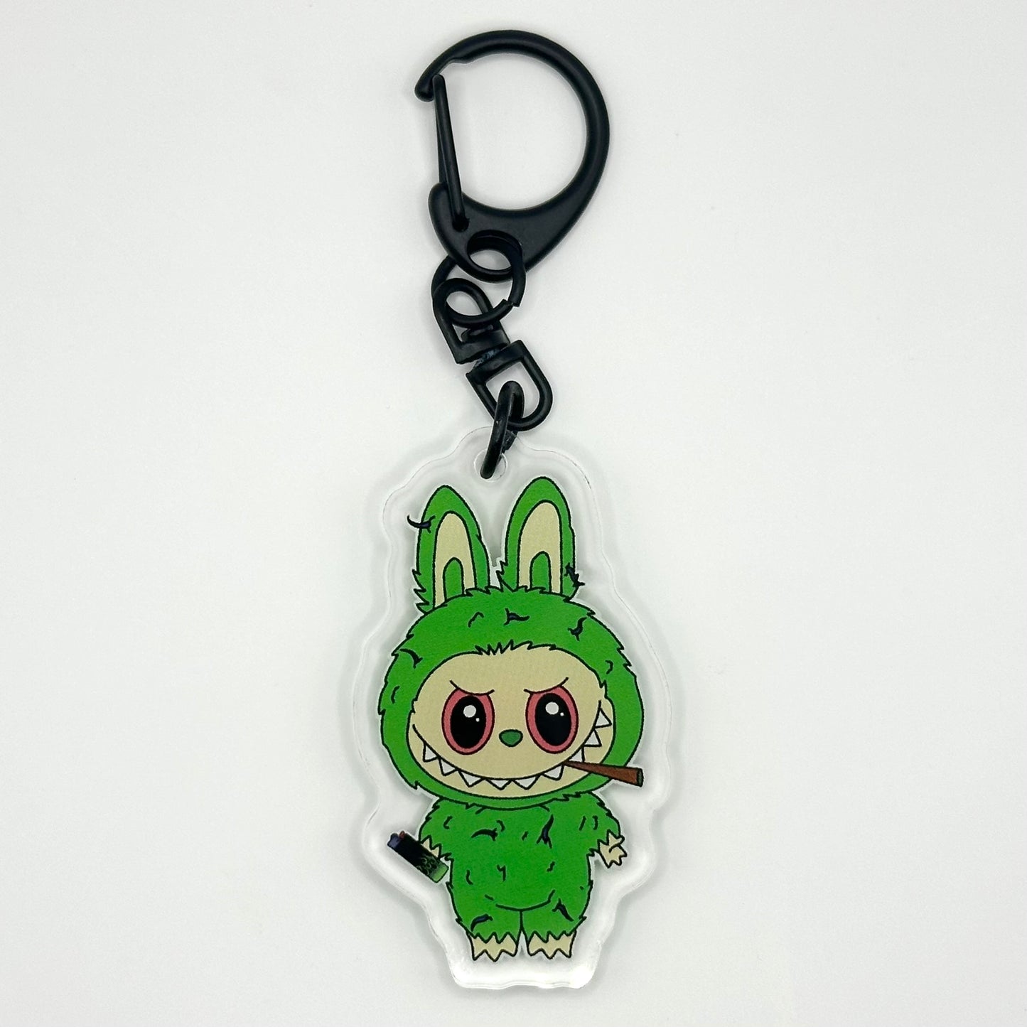 Labubu w blunt keychain